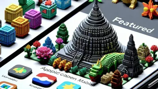 "Featured Indonesian apps on the Google Play Store showcasing top local software for mobile users"